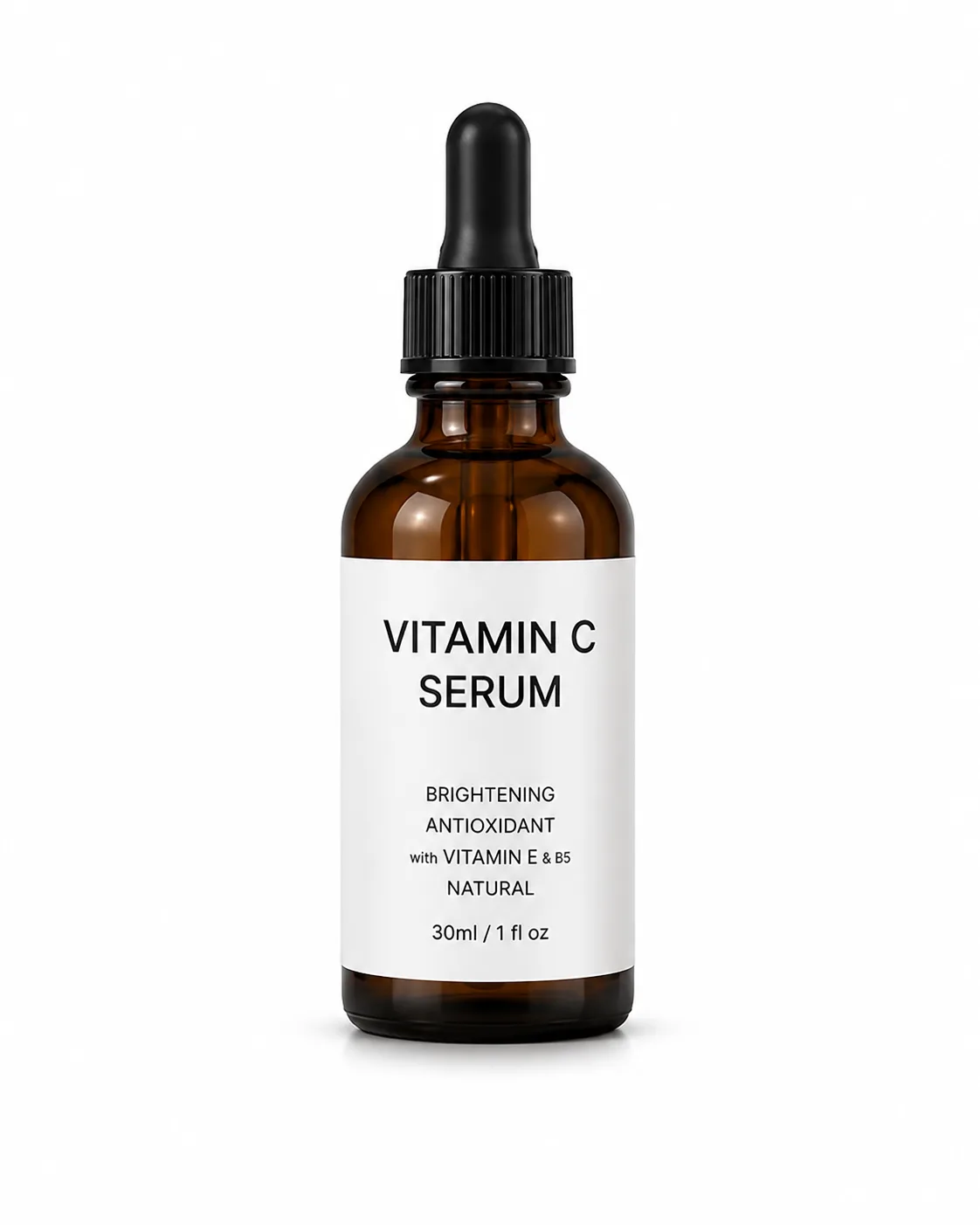 White main image candidate for a vitamin C serum bottle